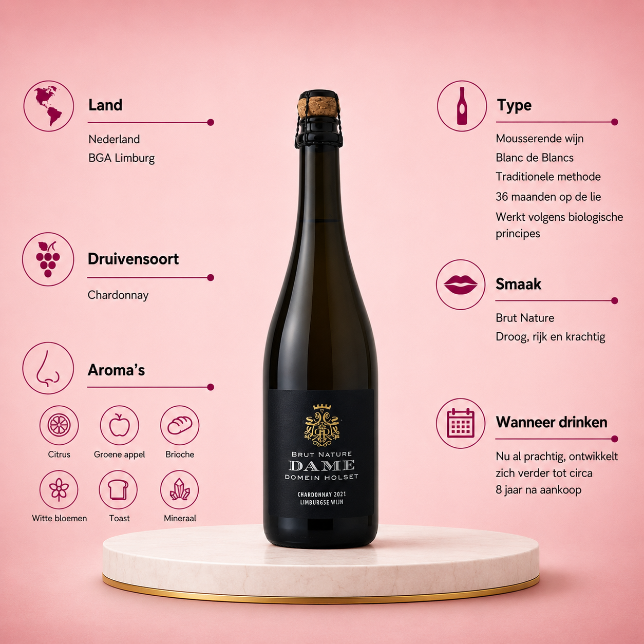 Domein Holset - Dame Reserve Brut 2021