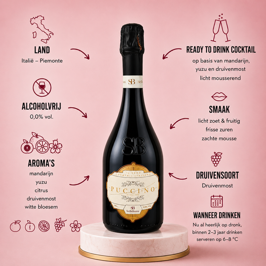 SeiBelissimi Pucci•no - Alcoholvrije Mandarijn/Yuzu Cocktail 0.0%