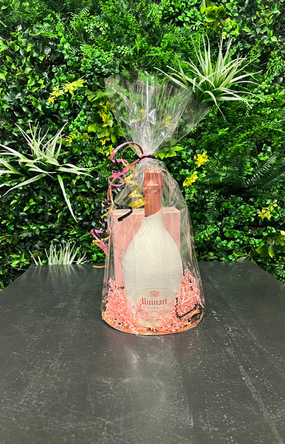 Cadeaupakket Ruinart rosé & Franse biscuits