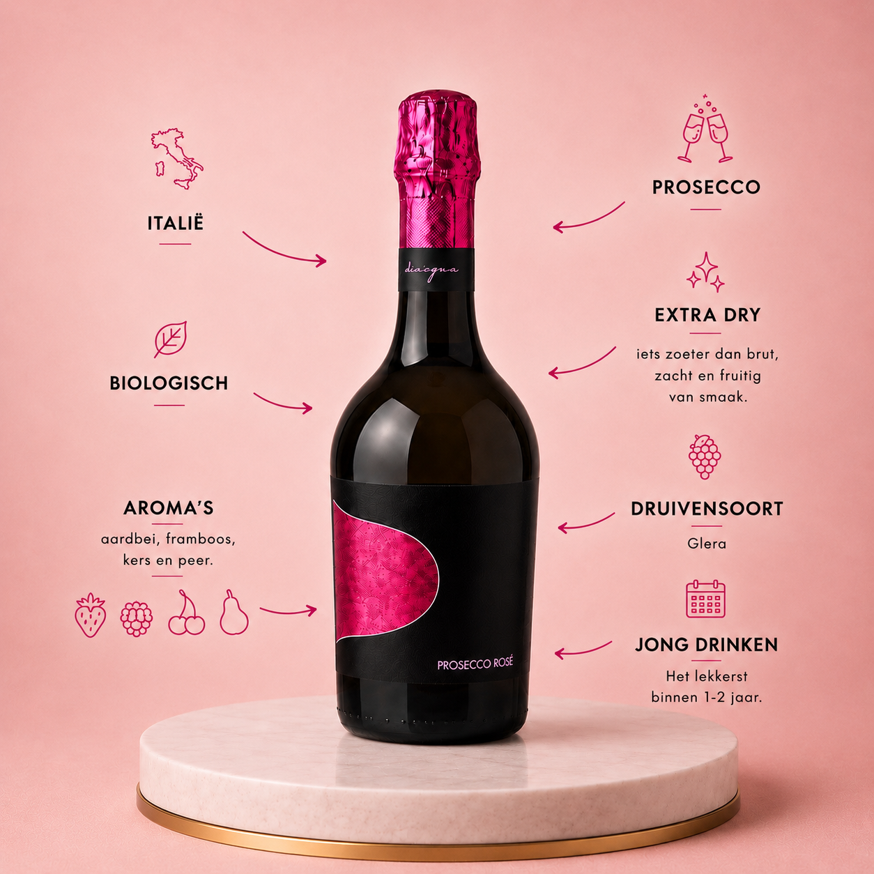Dissegna - Prosecco Rosé Millesimato Extra Dry