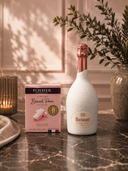 Rosé Ruinart & Biscuits Roses de Reims