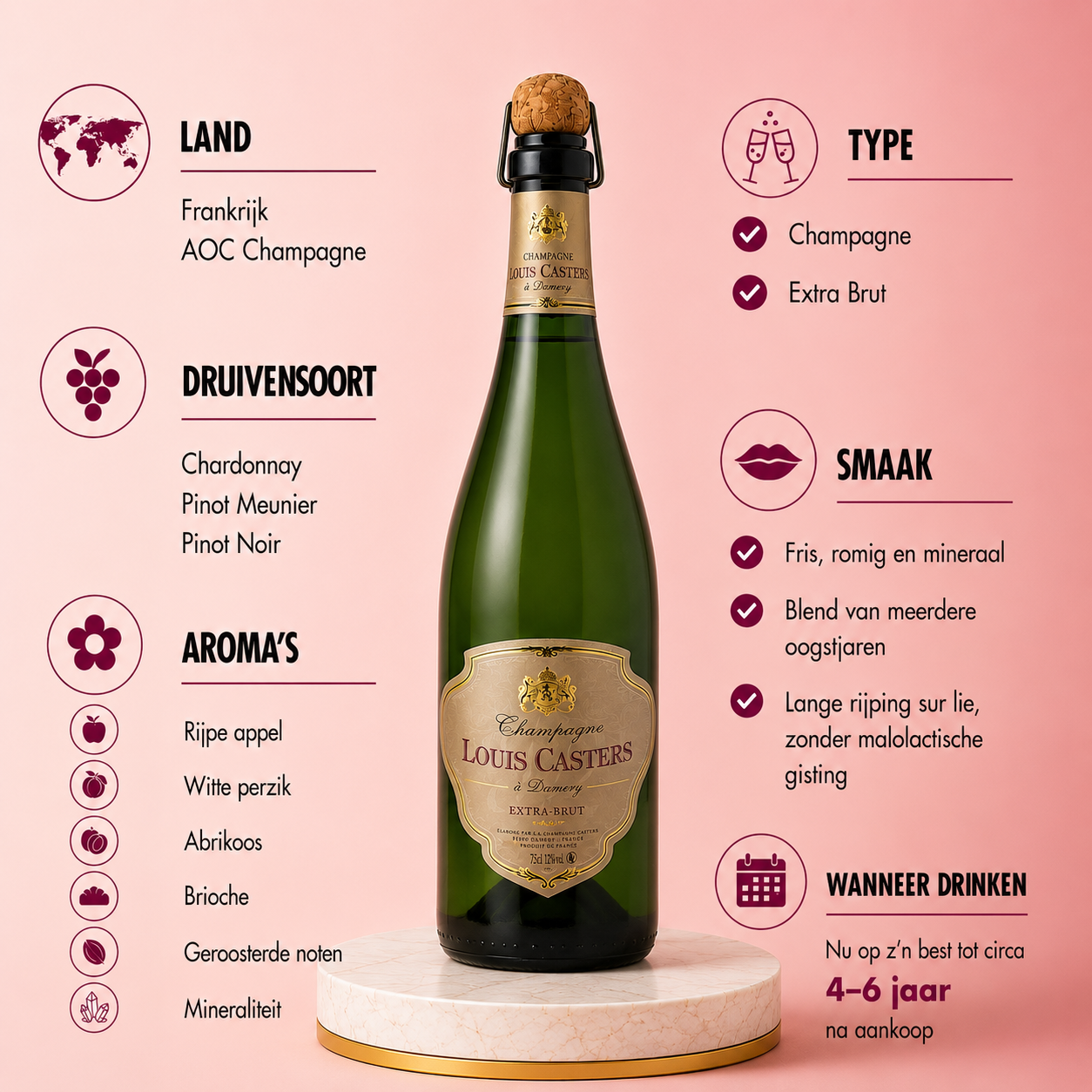 Louis Casters - Cuvée J.L. Multimillésimé Extra Brut